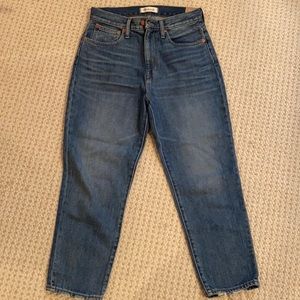 NWT Madewell Mom Jean